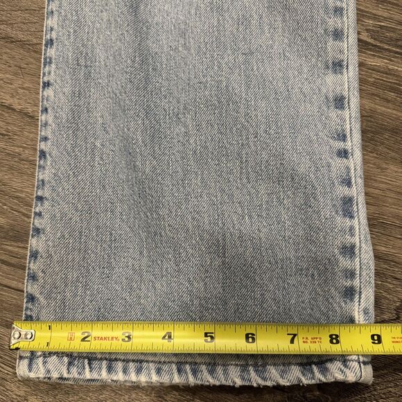 Vintage Calvin Klein Jeans Mens 34x32 Light Wash Baggy Double Knee 90s Y2K - Picture 11 of 12